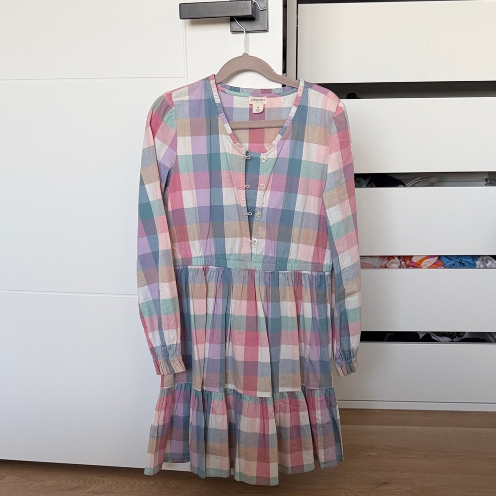 Chelsea Crew Multicolor Plaid Kids Dress